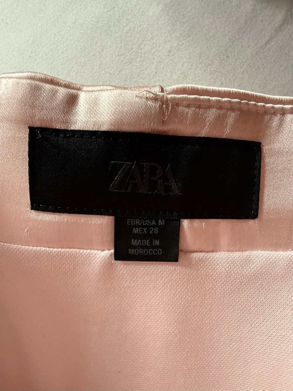 Zara Pale Pink Strapless Corset Top - Picture 5 of 5